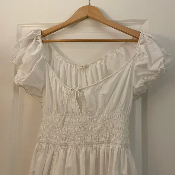 Doen Quinn Dress, White Salt Sz M - Picture 2 of 6